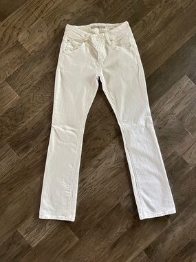 Hudson Jeans Women's Straight-Leg White Denim